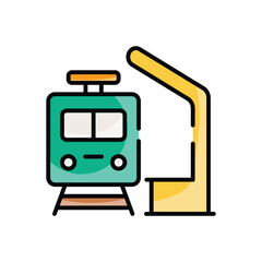 Train Station vector icon