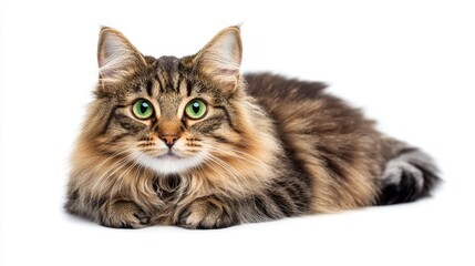 Fototapeta premium A fluffy domestic cat