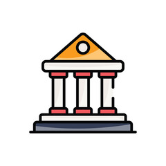 Bank vector icon