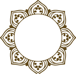 Beautiful flower art and mandala vector design