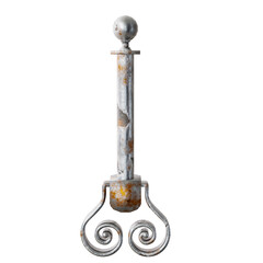 Antique Silver Metal Door Handle
