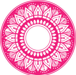 Beautiful flower art and mandala vector design