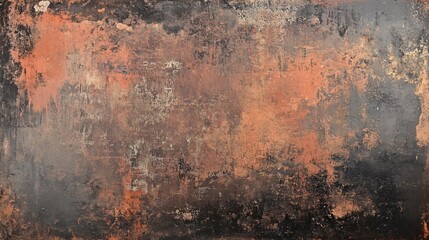Obraz premium Rusty metal surface with an aged effect, ideal for industrial backgrounds