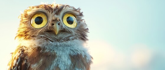 Fototapeta premium Adorable Close-Up Little Owl