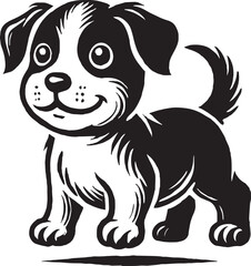 Fototapeta premium Baby dog vector