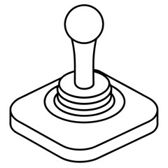 minimalist joystick icon vector design