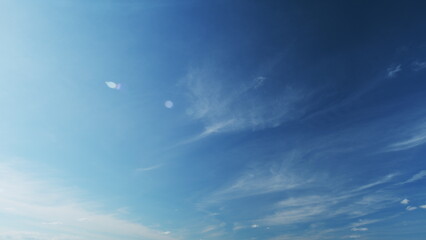 Sky And Clouds At Day. High Clouds. Different Shades Cloud With Color Sky. Sky With Clouds Weather...