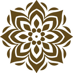 Beautiful flower art and mandala vector design