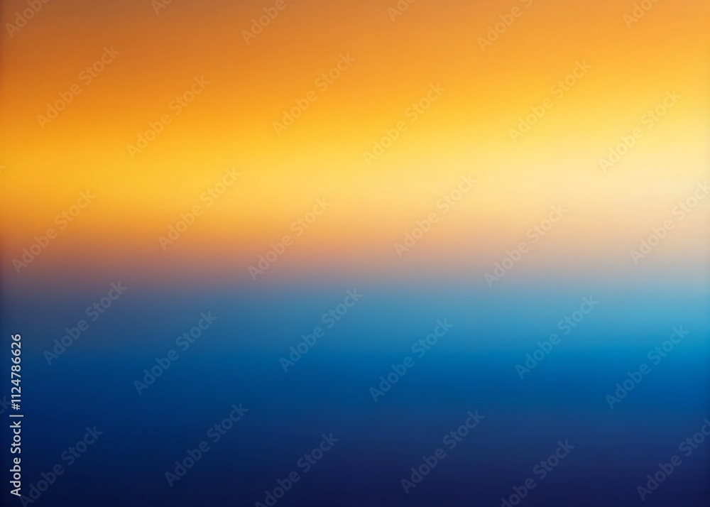 Aufkleber blurred gradient indigo to ochre abstract background with right position main subject and ample copy