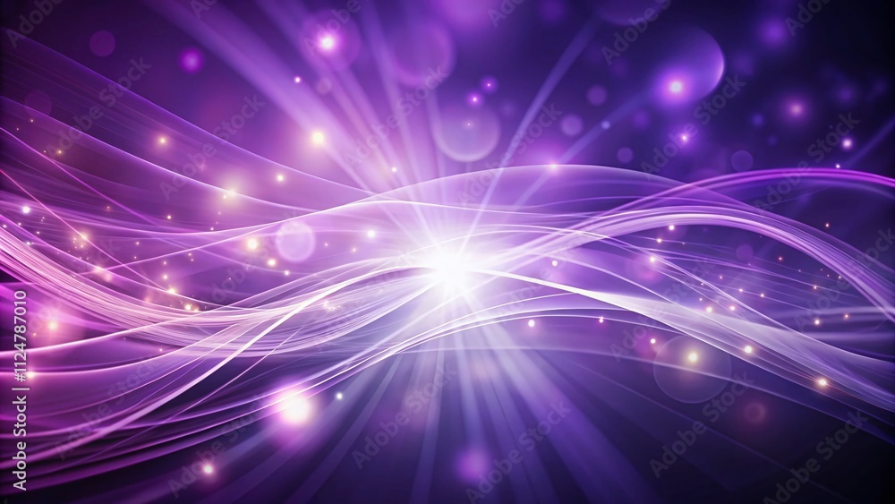 Poster blurry lines and purple light create an enigmatic abstract background for creative projects and mode