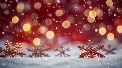 Naklejka premium christmas tree with snow