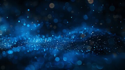 Abstract blue bokeh background