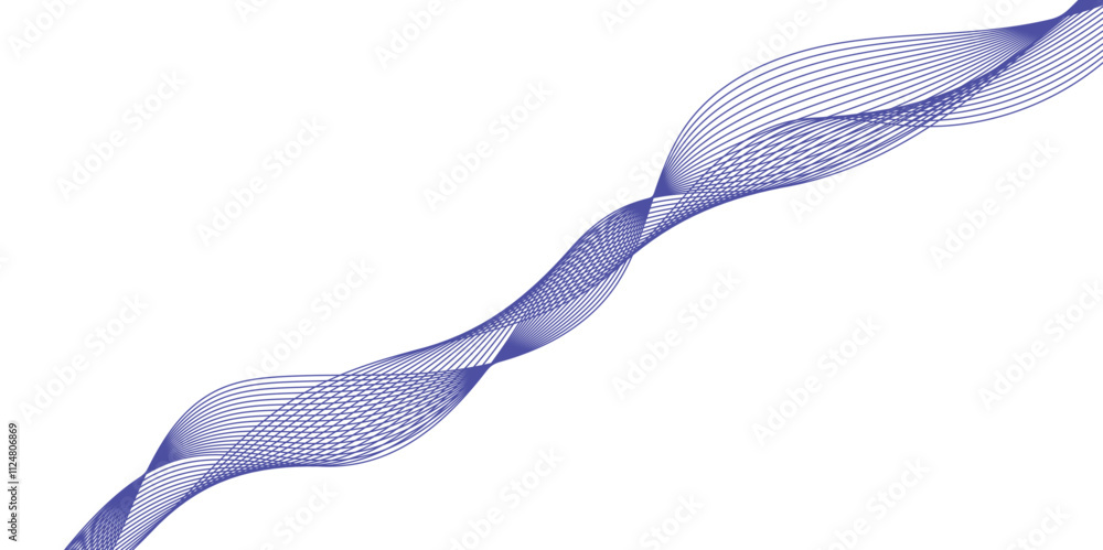 Poster abstract vector colorful wave line flowing isolated on white background. colorful wave lines on whit
