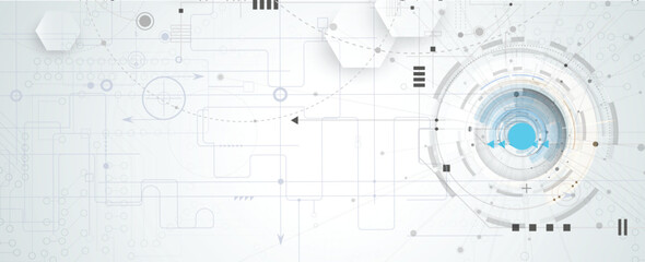 Abstract circuit board technology and business background