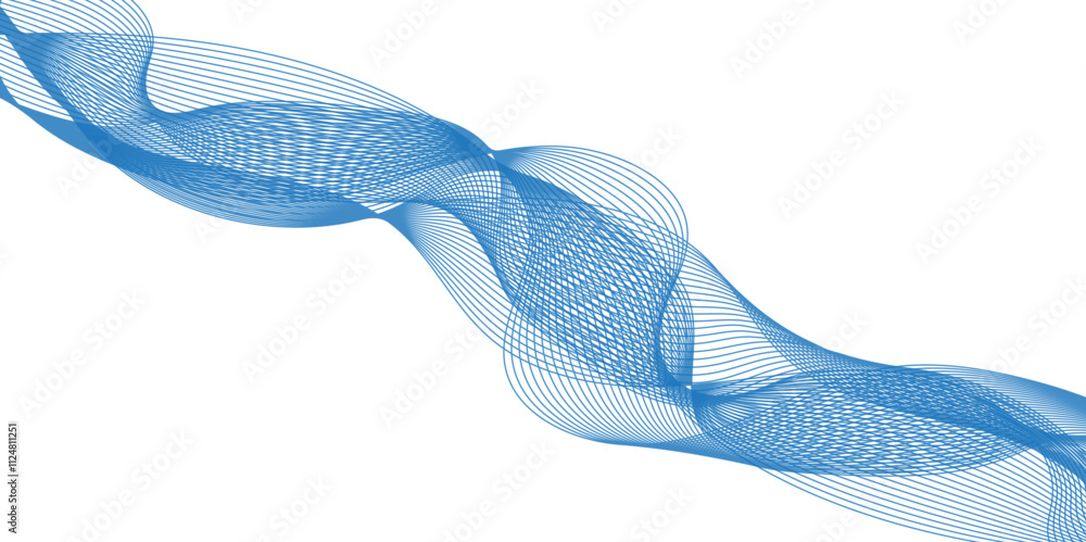 Poster abstract vector colorful wave line flowing isolated on white background. colorful wave lines on whit