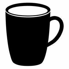 Silhouette Vector Design Coffee Mug Icon