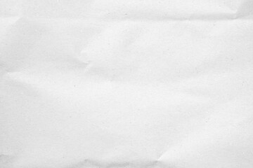 White recycled craft paper texture as background. Grey paper texture, Old vintage page or grunge vignette of old newspaper. Pattern rough art creased grunge letter. Hardboard with copy space for text.