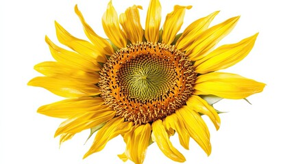 Obraz premium A Vibrant Yellow Sunflower in Full Bloom