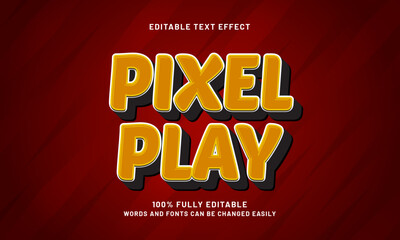 pixel play editable text effects with a game and kids theme