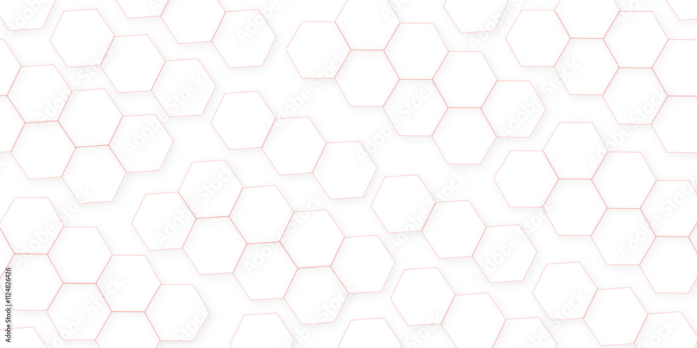 Poster abstract white hexagon concept background. seamless pattern with hexagon. hexagonal white hexagons h