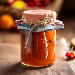 Charming Mini Pot de Confiture with Homemade Preserves