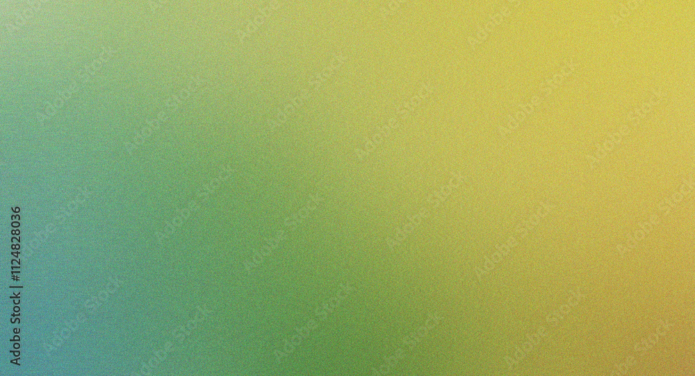 Poster Smooth and elegant green and yellow grainy gradient with subtle noise effects, adding depth to creative visuals.