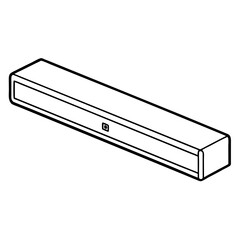 Soundbar Vector Icon Design