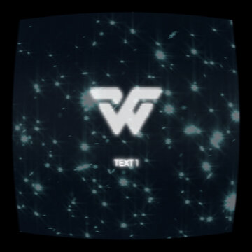 90s CRT Retro Computer Screen Square Logo Reveal