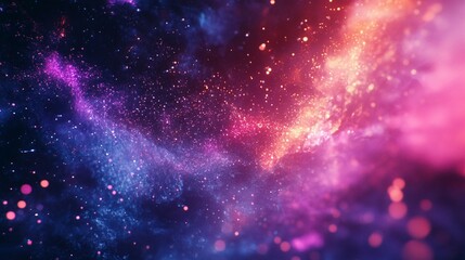 Fototapeta premium A vibrant galaxy background filled with colorful stars and cosmic dust, creating a stunning celestial scene. 