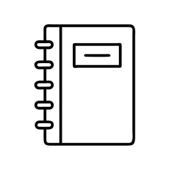 briefcase icon, office vector icon - black outline icon of briefcase symbolizing office, workspace, and modern office in simple design.