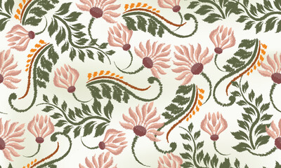 floral motif seamless pattern