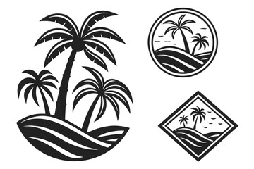set of icons for travel