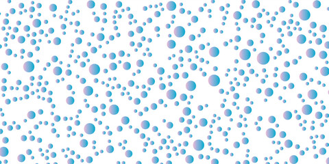 Vector abstract blue background frame of geometric shapes. Circular ornament. Pattern of dots, particles, molecules, fragments