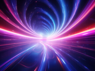 Incredible Vortex, neon realism, Doppler effect, iridescent, latent space