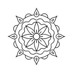 Traditional Water mandala vector illustration arts