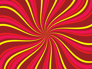 Vintage retro banner background. Colorful grunge wave wallpaper. Vector illustration. Twist party backround pattern.