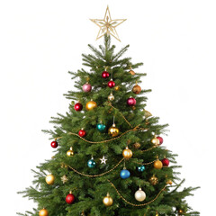 christmas tree isolated on white