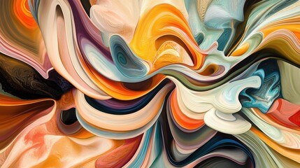 an abstract piece that plays with the viewer's perception.