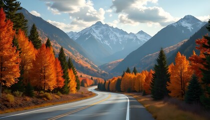 autumn in the mountains