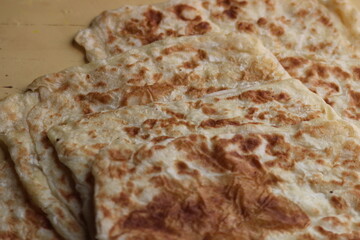 Moroccan Msemen Close Up