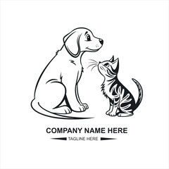 Obraz premium pet logo design