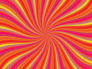 Vintage retro banner background. Colorful grunge wave wallpaper. Vector illustration. Twist party backround pattern.