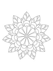 Flower coloring pages for kids