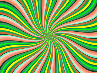 Vintage retro banner background. Colorful grunge wave wallpaper. Vector illustration. Twist party backround pattern.