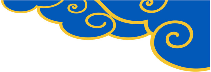 Chinese Cloud Decoration Border
