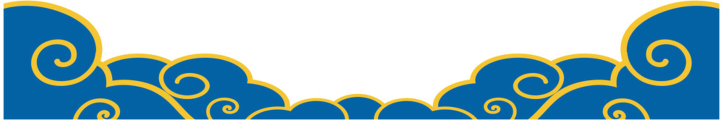 Chinese Cloud Decoration Border
