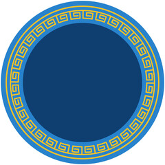 Mid autumn festival round frame