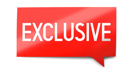 Exclusive - speech bubble - 3D illustration