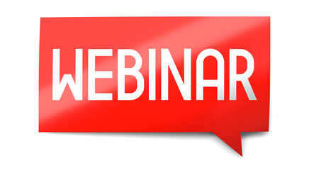 Fototapeta premium Webinar - speech bubble - 3D illustration