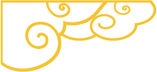 Chinese Cloud Line Corner
